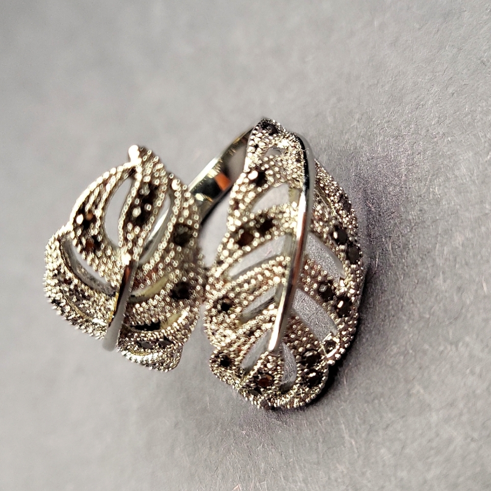 Silver Leaf Ring - image 2